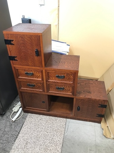値下げ◎階段タンス　レトロ