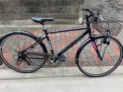 27インチ 自転車 6段 切替付き MUGELLO シティサイクル ブラック 札幌