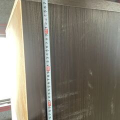 値下げ【大特価】食器棚 ブラウン 2分割 大容量 ガラス戸 多収納 早い者勝ち！ 引取歓迎 配送OKの画像