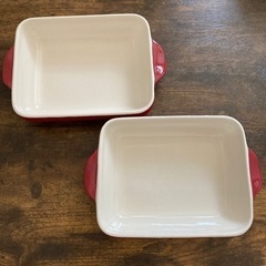 グラタン皿×2　ニトリ