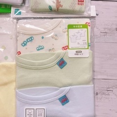 H2312 新品　50 60 70 80 肌着　ボディースーツ　半袖　メッシュの画像