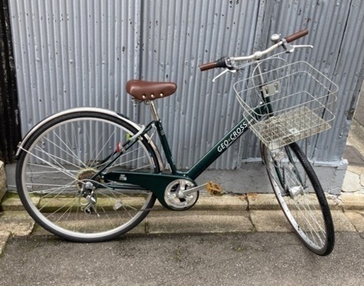 27インチシティサイクル　ダークグリーン