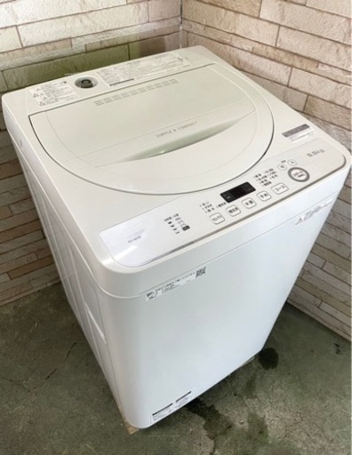 大阪限定配送★3ヶ月保証付き★洗濯機★2020年★シャープ★ES-GE5D-W★S-905★5.5kg