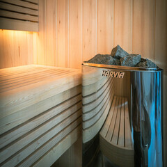 新品☆家庭用サウナ☆1人用☆Harvia☆組立式☆賃貸設置可能の画像