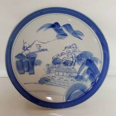 【終】【Y675】奥山庫/大皿/骨董品/時代物/伊万里焼/明治時代/3枚セット/直径約30㎝/の画像