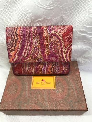 ETRO 三つ折り財布/ペイズリー柄