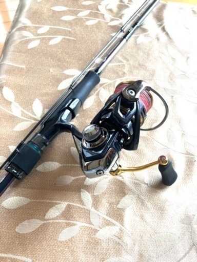 エメラルダス レガリス エギングセット ロッドとリールです
