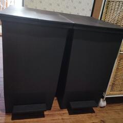 リス H&H 棚下で使えるペダルダストボックス 45L ダークグ...