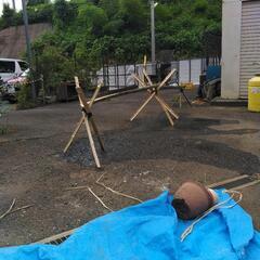 流しそうめんの竹製作致します。の画像