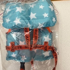新品未使用子供用ライフジャケットの画像