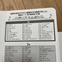 くもん　童謡カード　の画像