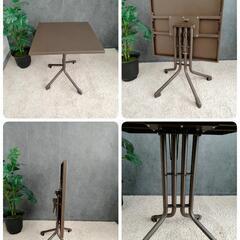 (2307B)◆ガーデンテーブル・チェア(2脚) 3点セットの画像