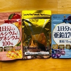 ビタミンC 亜鉛　カルシウムマグネシウム　サプリ