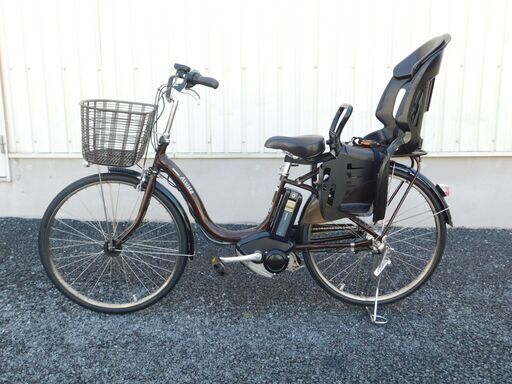 【　電動アシスト自転車 スペシャルセール! 】店内でも中古自転車多数販売中!　早い者勝ち!　新基準2012子供乗せ仕様 BRIDGESTONE アシスタリチウムDX A6D62 ビターブラウン 6.6Ah 2017年購入バッテリー リヤチャイルドシート付 車体＆バッテリー極めて良好 売れてます! 早い者勝ち! 自631