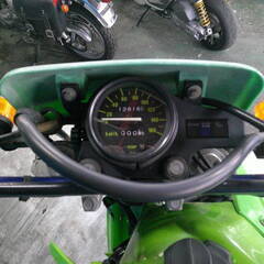 KAWASAKI KDX200SR-2 緑 エンジン始動確認済み 自賠責保険で乗れます 半額配送キャンペーン 現状渡し諸経費￥0- 横浜 P-Yardの画像