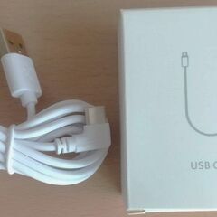 USBケーブル　typeC　ホワイト　未使用の画像