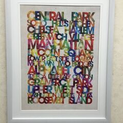 ☆ジモティー割引有☆　アートポスター　Manhattan Bor...