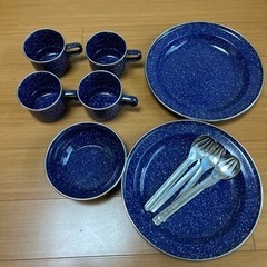 キャンプ アウトドア 食器セットの画像