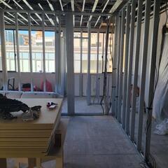 軽天工事、ボードはり、解体工事の画像