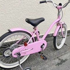 子供用自転車　18インチ　コマ付きの画像