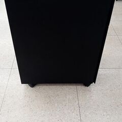 ★ジモティ割あり★ 輸入販売元(株)ハピラ キャビネット　 黒 H62×D47×W38 クリーニング済み TJ6949の画像