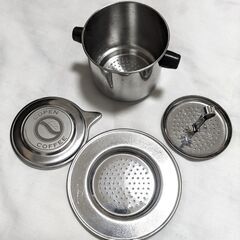 ステンレス製のベトナムコーヒー用ドリップフィルター
