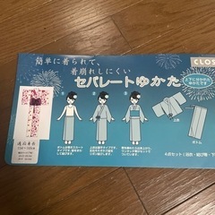 セパレート浴衣　4点セットの画像