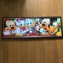 ディズニー 大きい　ジグソーパズル　完成品　フレーム付き