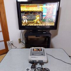 【商談成立】★動作良好　箱付き　完品　すぐに遊べますソフト付★　任天堂スーパーファミコン本体一式　出雲市の画像