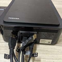 TOSHIBA 東芝 REGZA レグザ USBハードディスク 2TB THD-250D2　ステイ付きの画像