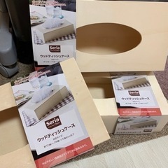 ティッシュBOX 　木工　トールペイント　3個セットの画像