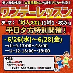 6月の平日ワンデーレッスン最新情報!!