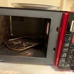 【中古】山善 MOR-Y165-R(レッド) オーブンレンジの画像
