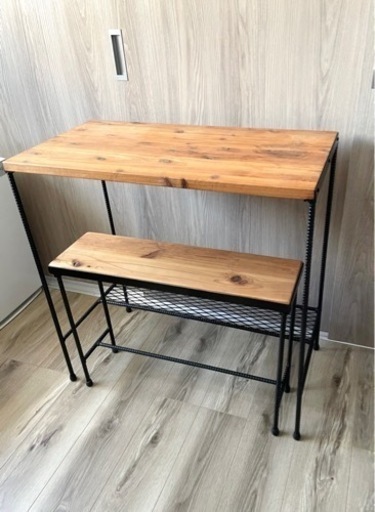 オーダーメイド 木製 デスクチェア 2点セット 家具 オフィス用家具 机