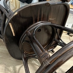 回転チェアー　アジアン風の画像