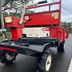 ヤンマー　セル付き　運搬車 FG162 5.8馬力　最大作業500Kg 四輪　ダブルタイヤ　デフロック　運搬機　三方開　ハンドル回転の画像