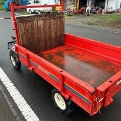 ヤンマー　セル付き　運搬車 FG162 5.8馬力　最大作業500Kg 四輪　ダブルタイヤ　デフロック　運搬機　三方開　ハンドル回転の画像