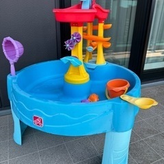 水遊び　ウォーターテーブルの画像