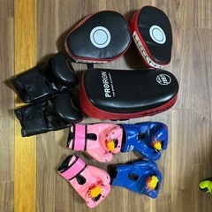 ボクシング、ミット、グローブ