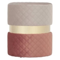 Francfranc フランフラン　ジェム スツール グレーxピンク