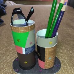 ◆ハンドメイド小物入れ鉛筆たて