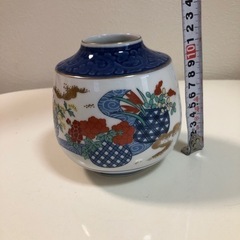 陶器　秀峰作　花瓶、灰皿の画像
