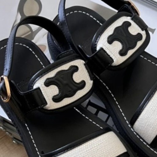 ◆セリーヌ⭐︎風新品◆クレアトリオンフ　サンダル　41 25.5cm 大きいサイズ