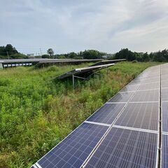 【週1日、1日4時間～】太陽光パネル周りの草刈り、パネル洗浄人員募集の画像