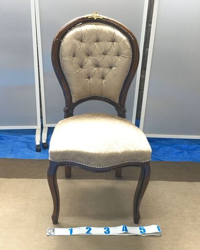 EA266)ダイニングチェア アンティーク調 エジプト輸入品 幅：約50cm 高さ：約105cm 奥行：約42cm 中古品【取りに来られる方限定】