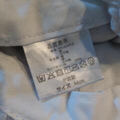 日除けあごひも付きベビー帽子の画像
