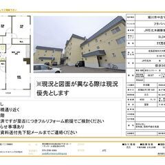 宅建業者売主から直接お売りします　77万円３LDKマンション　セ...