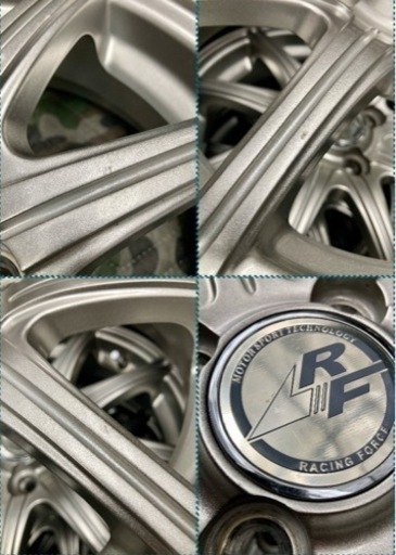 「商談中」㉝155/65R14新品タイヤ4本と中古ホイールとナット付き