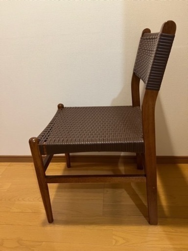 【まとめ買い割引あり】天然素材 ビンテージ/北欧 ダイニングチェア 同じもの3脚あり◎