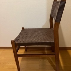 【まとめ買い割引あり】天然素材 ビンテージ/北欧 ダイニングチェア 同じもの3脚あり◎の画像